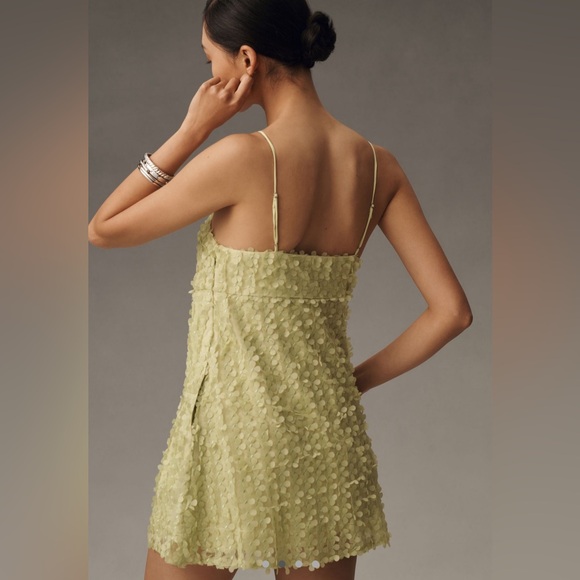 Anthropologie 3D Floral Embellishment Mini Dress - Picture 3 of 5